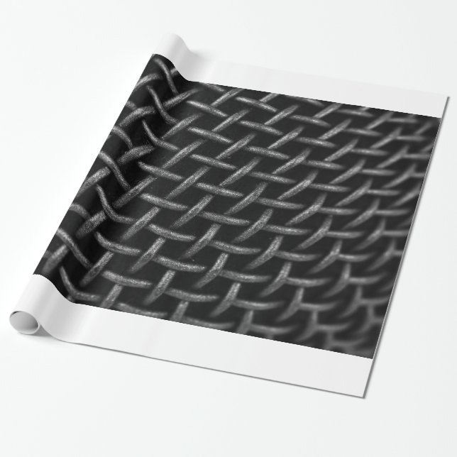 Mikrofon Grid Bakgrund Presentpapper (Utrullad)
