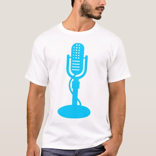 Mikrofon - Himlar Blue Tee Shirt (Framsida)