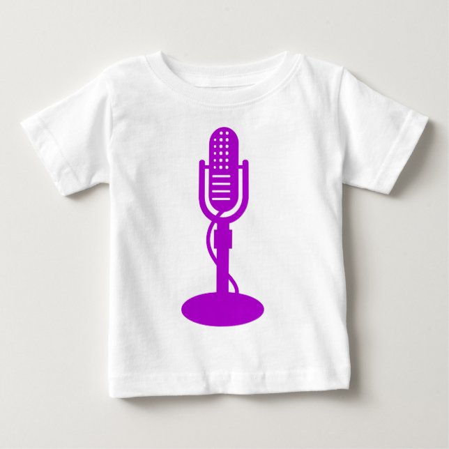 Mikrofon - Lila T-shirt (Framsida)