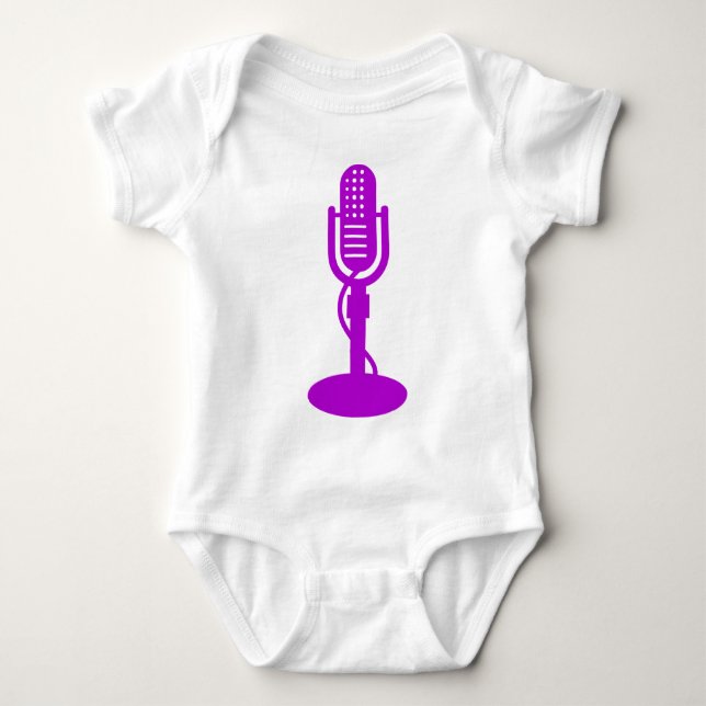 Mikrofon - Lila T Shirt (Framsida)