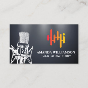 Mikrofon   Logotyp för digital Audio Visitkort