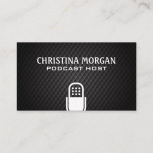 Mikrofon Podcaster Visa samtalsvärd Visitkort