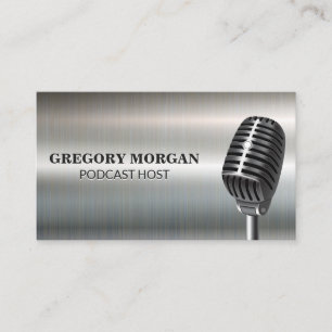 Mikrofon/podcaster Visitkort