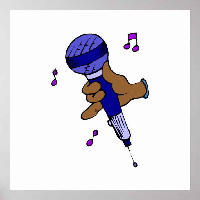 Mikrofon Poster (Framsidan)