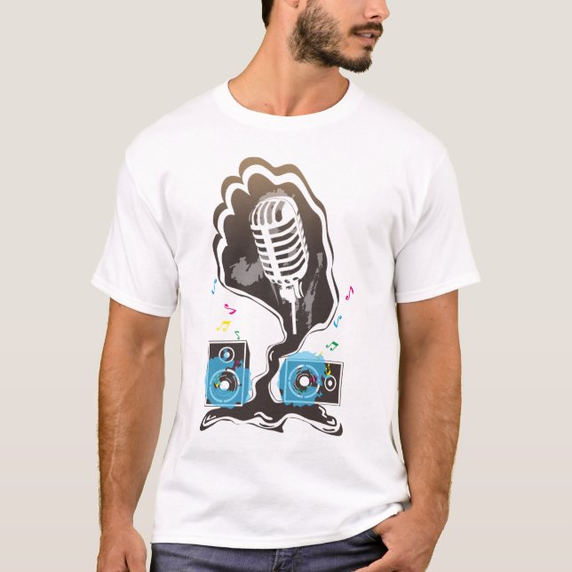 Mikrofon T-shirt (Framsida)