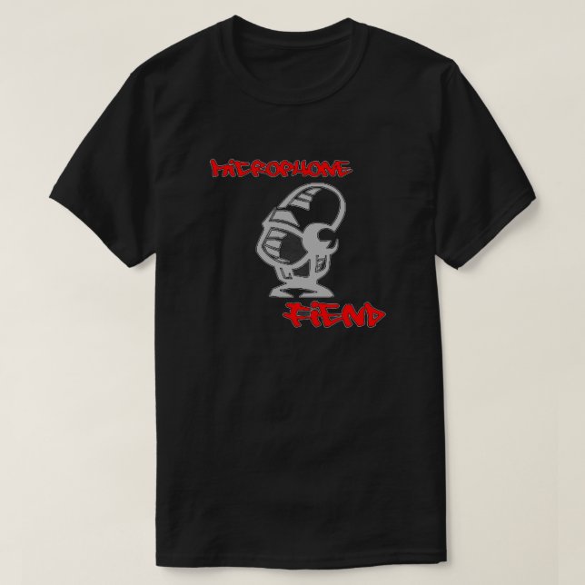 Mikrofonfiend T-Shirt (Design framsida)