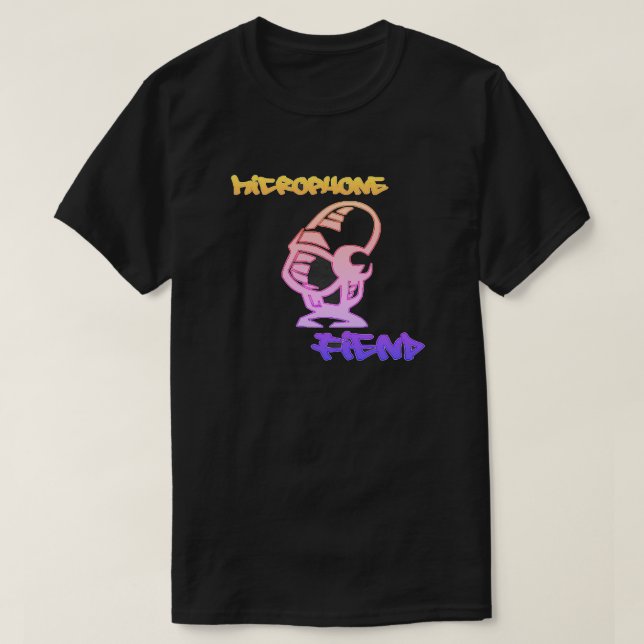 Mikrofonfiend T-Shirt (Design framsida)