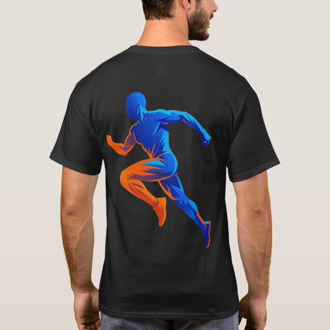 Mikrofonmusiknoter Retro-sångdesign T Shirt (Baksida)
