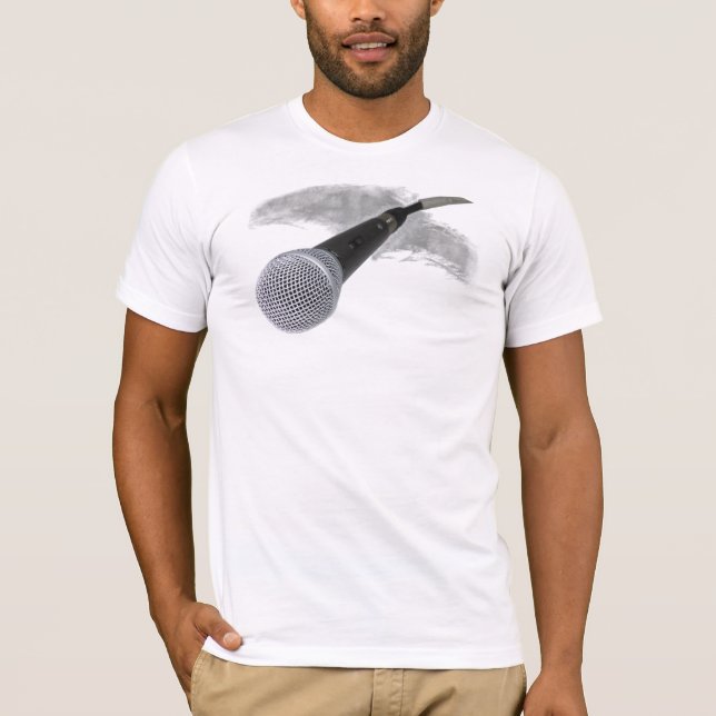 MikrofonnärbildT-tröja T Shirt (Framsida)