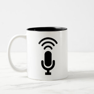 MikrofonPictogrammugg Två-Tonad Mugg