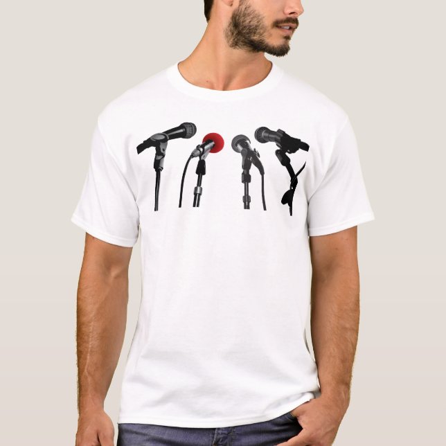 Mikrofonsoundbitetshirt Tee Shirt (Framsida)