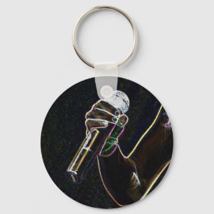 mikrokeychain för sång för mikrofonmusiksångar nyckelring