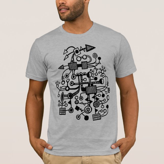 Mikrokosm - Makrokosm - svart Tee Shirt (Framsida)