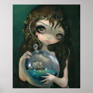 Mikrokosm: Sjölandskap ART PRINT Pop Surrealism Poster