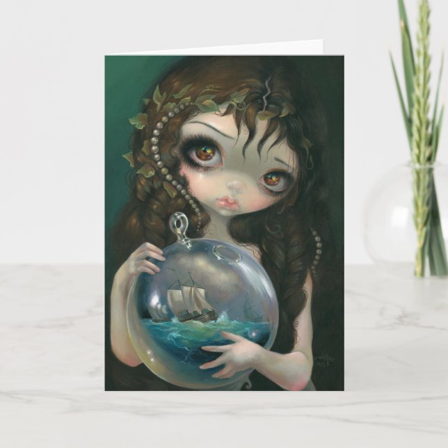 "Mikrokosm: Sjölandskap"-hälsningskort Kort (Framsida)