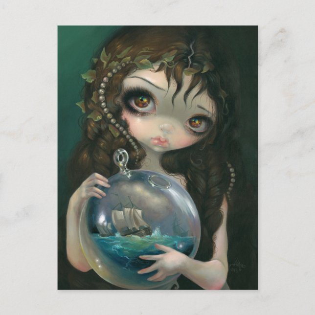 "Mikrokosm: Sjölandskap" vykort (Framsida)