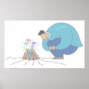 Mikrokosmos vid dina fötter. poster