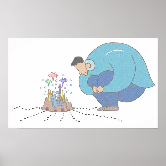 Mikrokosmos vid dina fötter. poster (Framsidan)