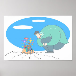 Mikrokosmos vid dina fötter. poster