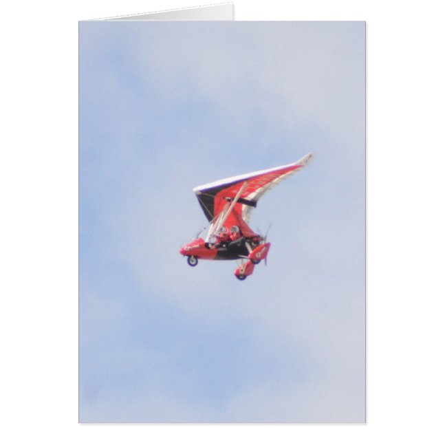 Mikroljusflygplan Hälsningskort (Framsidan)