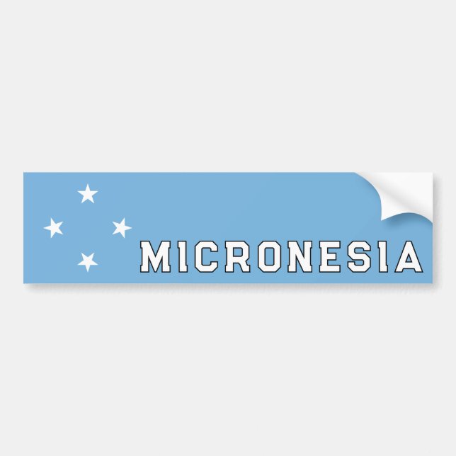 Mikronesien Bildekal (Framsidan)