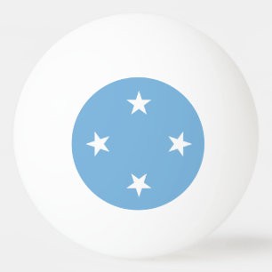 Mikronesien flagga Ping Pong Boll