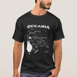 Mikronesien Karta Polynesia Karta Melanesia Karta T Shirt