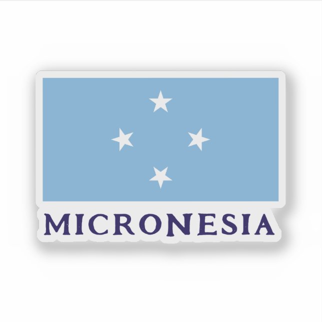 Mikronesien Klistermärken (Framsida)