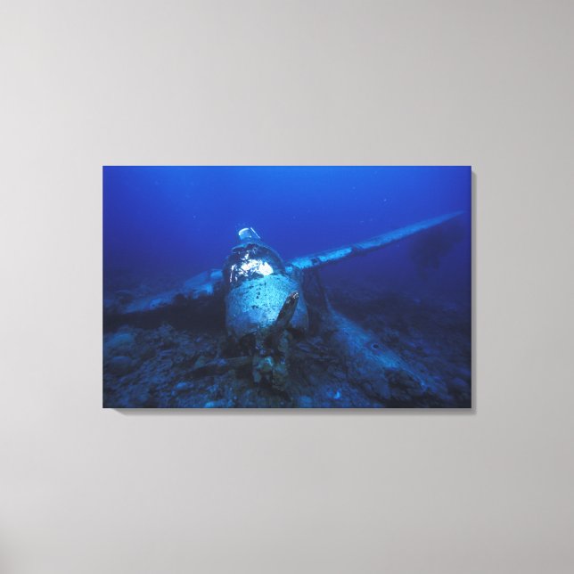 Mikronesien, Palau, världsarv. WWII Canvastryck (Framsida)