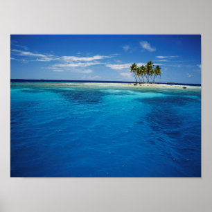 Mikronesien, Tonowas, View of idyllic tropical Poster