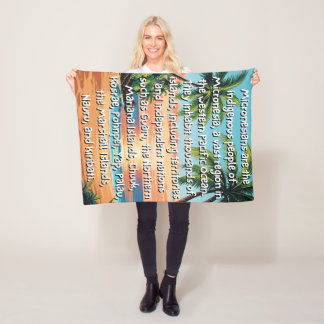 Mikronesien vi är en Blanket Fleecefilt