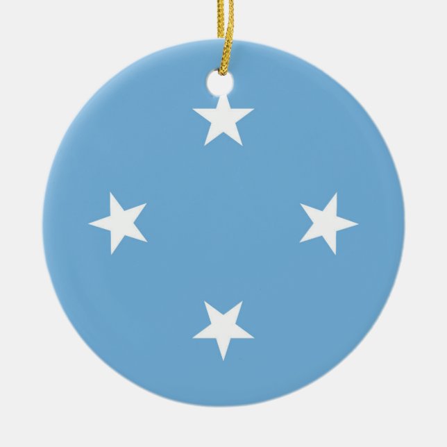 Mikronesiens Stater Julgransprydnad Keramik (Framsidan)