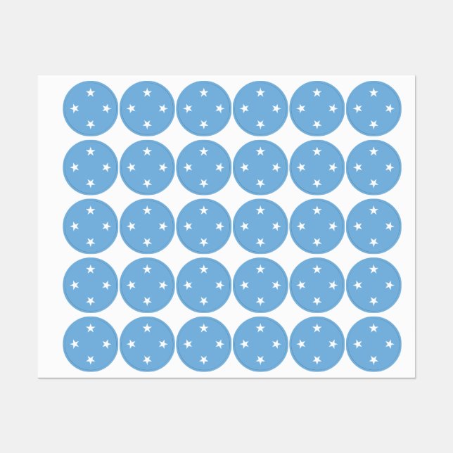 Mikronesiens Stater Klistermärke (Ark)