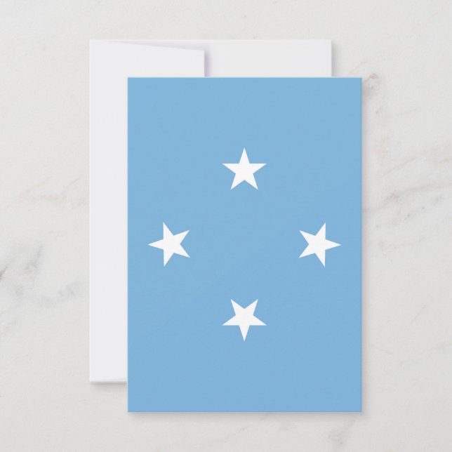 Mikronesiens Stater Tack Kort (Framsida)