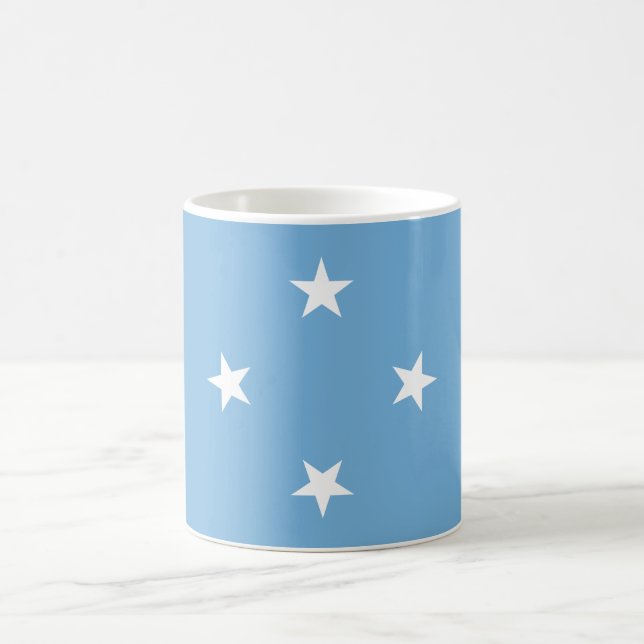 Mikronesiska federala staternas flagga kaffemugg (Center)