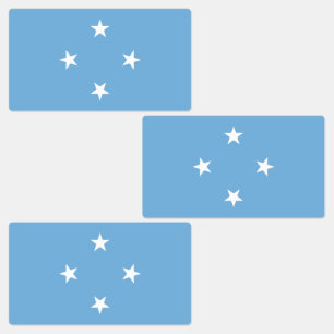 Mikronesiska federala staternas flagga klistermärke