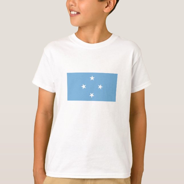 Mikronesiska federala staternas flagga t shirt (Framsida)