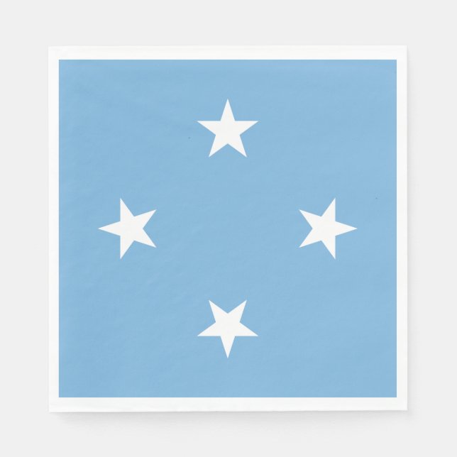 Mikronesiska federala staters flagga pappersservett (Framsidan)