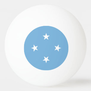 Mikronesiska federationen flagga pingisboll