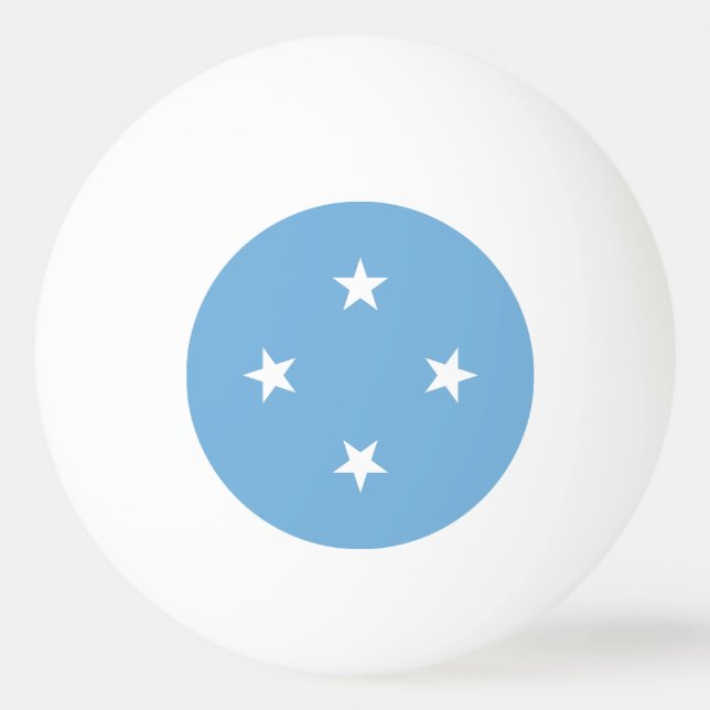 Mikronesiska federationen flagga pingisboll (Framsidan)