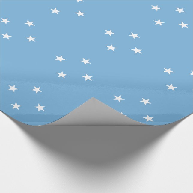 Mikronesiska federationen flagga presentpapper (Hörn)