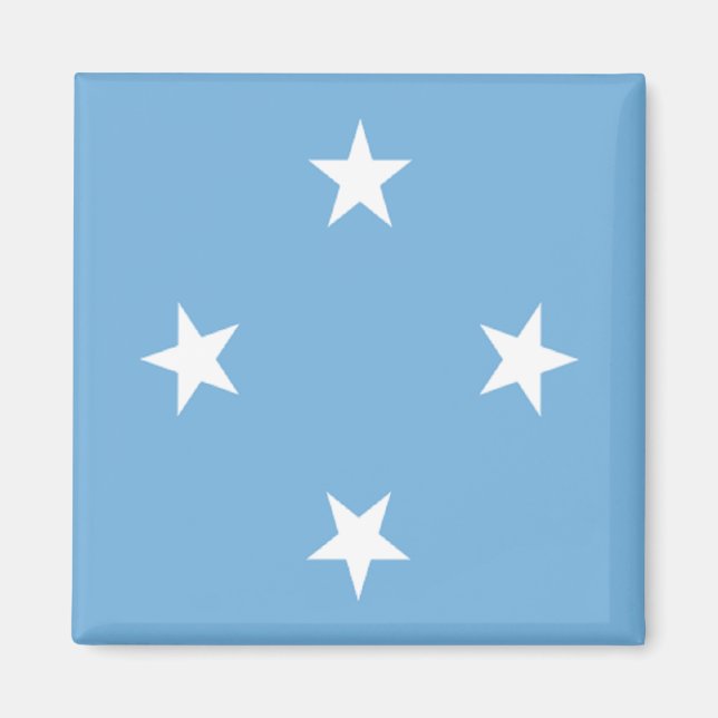 Mikronesiska federationens flagga Stater Magnet (Framsidan)