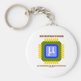 Mikroprocessor ett uttryck för mänsklig potential nyckelring
