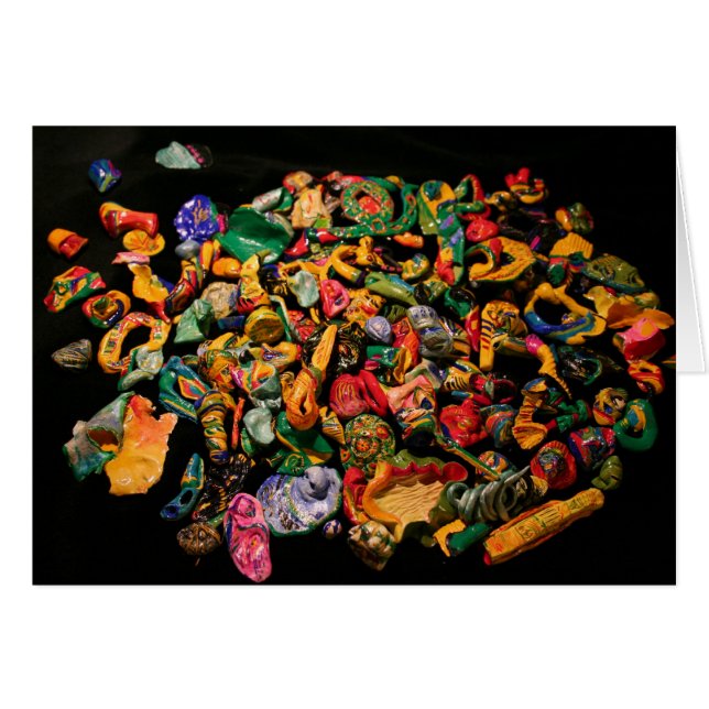 Mikroromanetik Miniature Micro Sculpture Card Hälsningskort (Framsidan Horizontal)