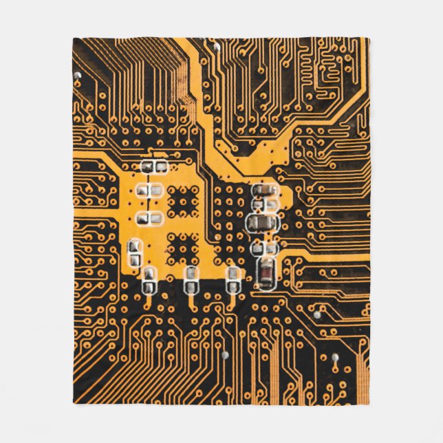 Mikroschema struktur illustrationchip,mikro,backgr fleecefilt (Framsidan)