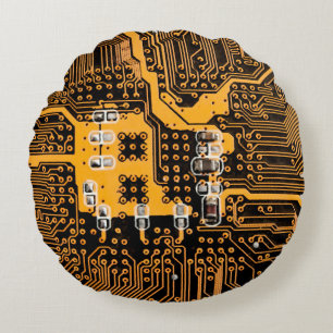 Mikroschema struktur illustrationchip,mikro,backgr rund kudde