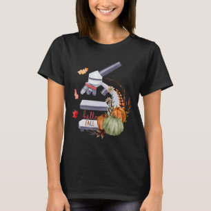 Mikroskop Flower Pumpkin Microbiology Biology Tha T Shirt