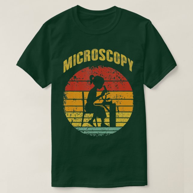 Mikroskop Microscope Science Microbiology Design T Shirt (Design framsida)