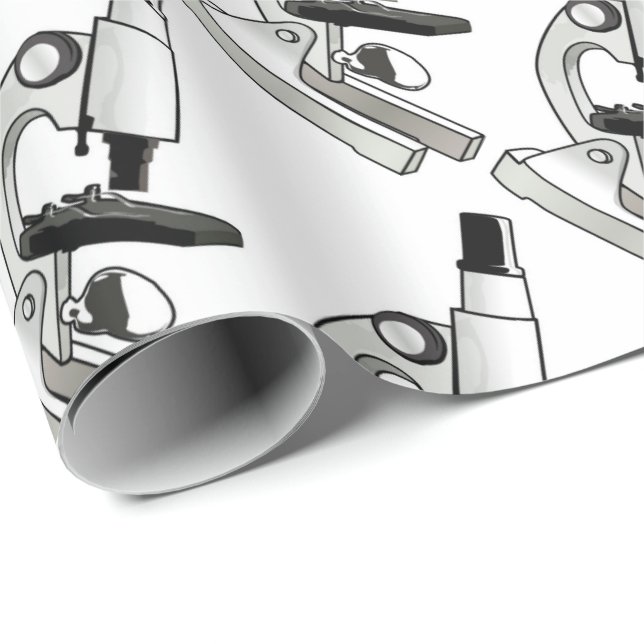 Mikroskop Presentpapper (Rullad Hörn)