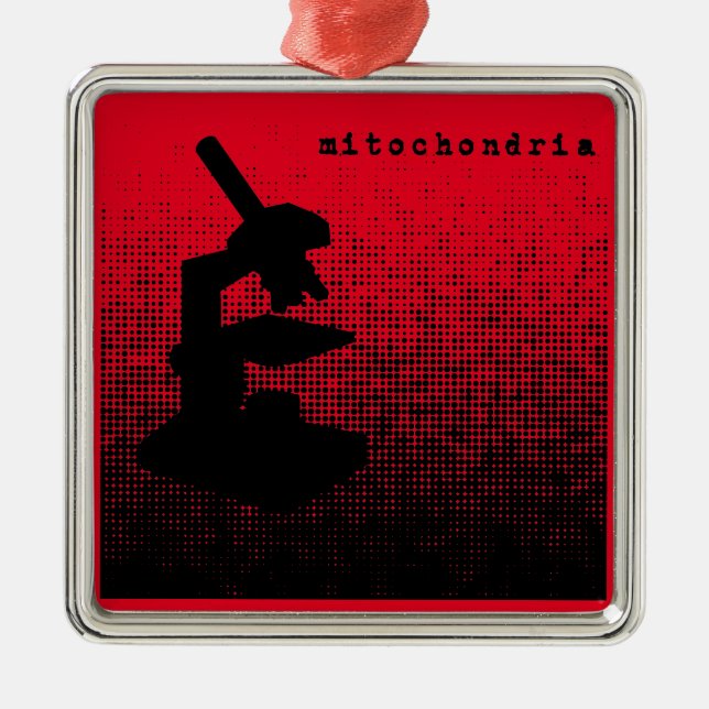 Mikroskopet pricker mönster julgransprydnad metall (Framsidan)